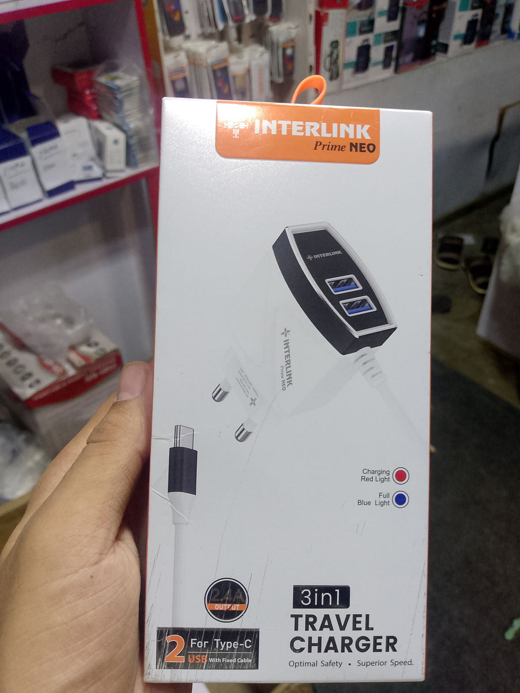 interlink PRIME NEO 3 IN 1 TRAVEL CHARGER CHARGER