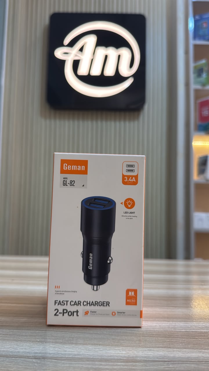 Geman GL-82 Dual USB Port Quick Charge Car Charger