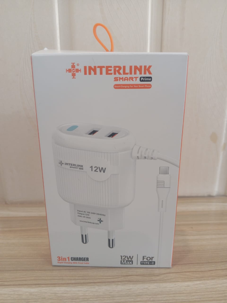 interlink smart prime charger 3 in 1 12W charger