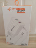 interlink smart micro pin charger 3 in 1 2.1A charger