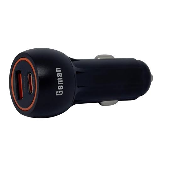 Geman GL18 2-Port Super Fast Car Adapter  52W PD + QC3.0